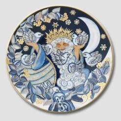 2002 The Snow Fairies' Christmas Plate, King Cold, Bing & Grondahl