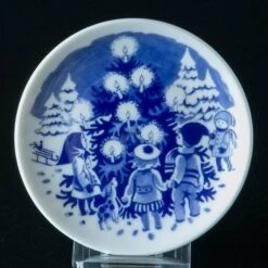 1998 The Children's Christmas Plate 1st Day Issue Plate With Plaq., Royal Copenhagen -Outlet Rosenthal Store 1245042 a