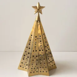 Christmas Tree In Gold Finish 44 Cm, Small