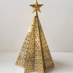 Christmas Tree In Gold Finish 56 Cm, Large