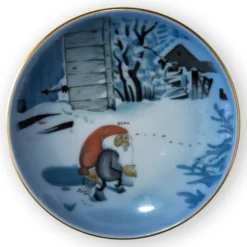 Wiberg Christmas Service, Plaquette / Butter Plate No. 5, Pixie And Cat, Bing & Grondahl No. 1505709