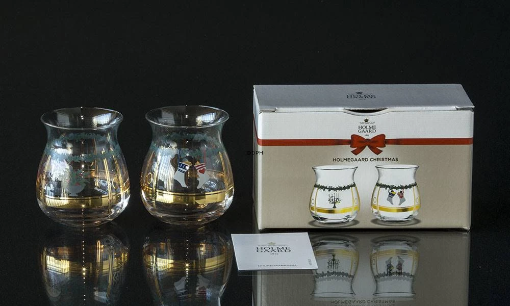 Tealight Holders 2020, 2 Pcs. Holmegaard Christmas 3 Tealight Holders 2020, 2 Pcs. Holmegaard Christmas - Image 2