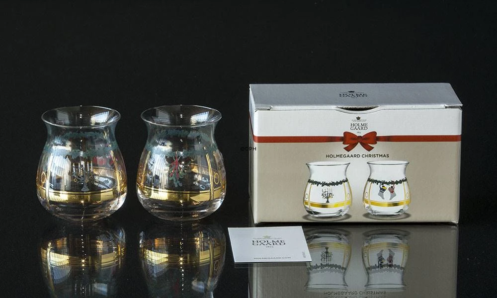 Tealight Holders 2020, 2 Pcs. Holmegaard Christmas 4 Tealight Holders 2020, 2 Pcs. Holmegaard Christmas - Image 3