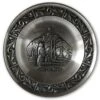 1976 Astri Holthe Norwegian Pewter Christmas Plate, Fishing Boat