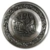1985 Astri Holthe Norwegian Pewter Christmas Plate, Christmas Baking