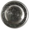 1989 Astri Holthe Norwegian Pewter Christmas Plate, Christmas Hymns On The Piano