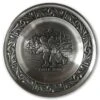 2000 Astri Holthe Norwegian Pewter Christmas Plate, I'm Dreaming Of A White Christmas
