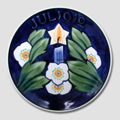 1912 Christmas Plate Aluminia Small