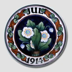 1914 Christmas Plate Aluminia Small