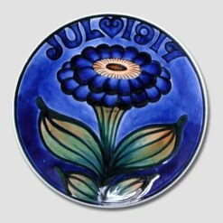 1917 Christmas Plate Aluminia Small