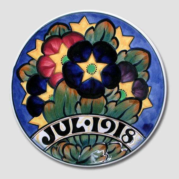 1918 Christmas Plate Aluminia Small 3 1918 Christmas Plate Aluminia Small