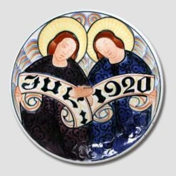 1920 Christmas Plate Aluminia Small