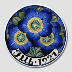 1921 Christmas Plate Aluminia Small