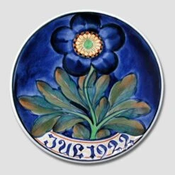 1922 Christmas Plate Aluminia Small