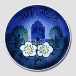 1924 Christmas Plate Aluminia Small