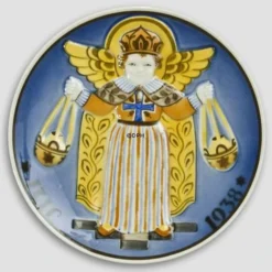 1938 Christmas Plate Aluminia Small -Outlet Rosenthal Store AXL1938 e