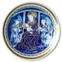 1986 Bavaria Christmas Plate Time Of Bliss