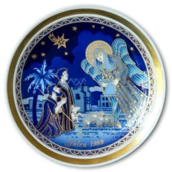 1989 Bavaria Christmas Plate Annunciation To The Shepherds
