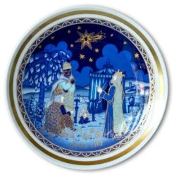1992 Bavaria Christmas Plate The Three Magi See The Star