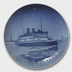 The Korsor - Nyborg Ferry 1933, Bing & Grondahl Christmas Plate