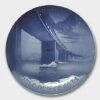 The Lillebelt Bridge Connecting Funen With Jutland 1935, Bing & Grondahl Christmas Plate -Outlet Rosenthal Store BX1935