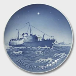 Jens Bang Passenger Boat Copenhagen - Aalborg 1951, Bing & Grondahl Christmas Plate