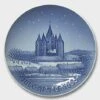 The Kalundborg Church 1955, Bing & Grondahl Christmas Plate -Outlet Rosenthal Store BX1955