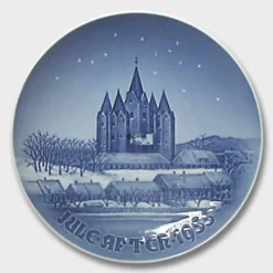 The Kalundborg Church 1955, Bing & Grondahl Christmas Plate