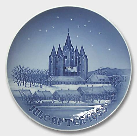 The Kalundborg Church 1955, Bing & Grondahl Christmas Plate 3 The Kalundborg Church 1955, Bing & Grondahl Christmas Plate