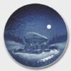 Winter Night, 1962 Bing & Grondahl Christmas Plate -Outlet Rosenthal Store BX1962