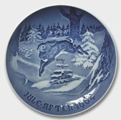 The Fir Tree And The Hare 1964, Bing & Grondahl Christmas Plate