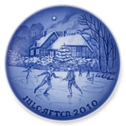 Ice Skating On The Lake 2010, Bing & Grondahl Christmas Plate