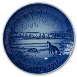 Winter Landscape 2018, Bing & Grondahl Christmas Plate -Outlet Rosenthal Store BX2018 b