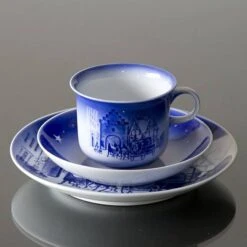 1982 Desiree Svend Jensen Hans Christian Andersen Christmas Cup With Saucer 9 1982 Desiree Svend Jensen Hans Christian Andersen Christmas Cup With Saucer -Outlet Rosenthal Store DK1982 b