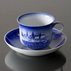 1985 Desiree Svend Jensen Hans Christian Andersen Christmas Cup With Saucer