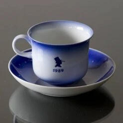 1989 Desiree Svend Jensen Hans Christian Andersen Christmas Cup With Saucer -Outlet Rosenthal Store DK1989 a