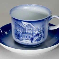 1989 Desiree Svend Jensen Hans Christian Andersen Christmas Cup With Saucer -Outlet Rosenthal Store DK1989 d