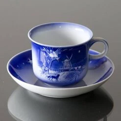 1991 Desiree Svend Jensen Hans Christian Andersen Christmas Cup With Saucer