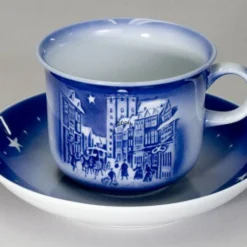 1992 Desiree Svend Jensen Hans Christian Andersen Christmas Cup With Saucer -Outlet Rosenthal Store DK1992 e