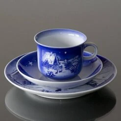 1996 Desiree Svend Jensen Hans Christian Andersen Christmas Cup With Saucer -Outlet Rosenthal Store DK1996 b