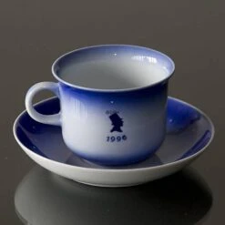 1996 Desiree Svend Jensen Hans Christian Andersen Christmas Cup With Saucer -Outlet Rosenthal Store DK1996 c