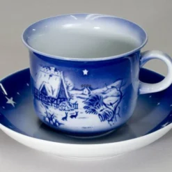 1996 Desiree Svend Jensen Hans Christian Andersen Christmas Cup With Saucer -Outlet Rosenthal Store DK1996 d
