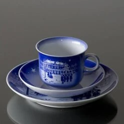1997 Desiree Svend Jensen Hans Christian Andersen Christmas Cup With Saucer -Outlet Rosenthal Store DK1997 b