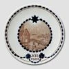 1908 Christmas Plate, Untraditional Aluminia -Outlet Rosenthal Store DV1648