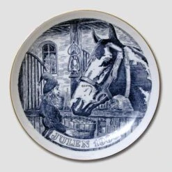 1980 Christmas Plate Elf And Horse