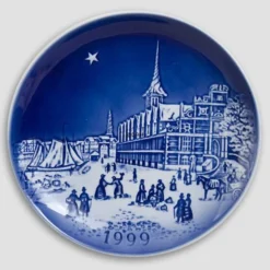 The Two Baronesses - 1999 Desiree Hans Christian Andersen Christmas Plate, Cake Plate