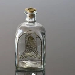Holmegaard Christmas Bottle 1981, Capacity 65 Cl. -Outlet Rosenthal Store HXF1981 a