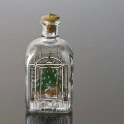 Holmegaard Christmas Bottle 1985, Capacity 65 Cl. -Outlet Rosenthal Store HXF1985 a
