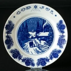 1975 Jenny Nystrom Christmas Plate, Home For Christmas