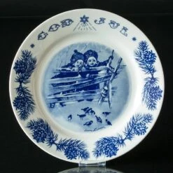 1978 Jenny Nystrom Christmas Plate, Children At Fence